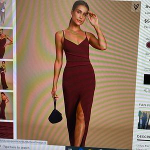Lulu's Sweetest Admirer Burgundy Ruched Dress